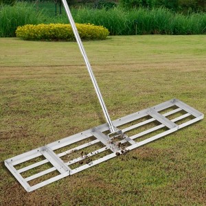 Coucheta Lawn Leveling Rake, Heavy Duty Ground Leveler with Long Stainless Steel Handle, Lawn Leveler Garden Leveler for Yard, Backyard, Dirt Ground - 1 of 4
