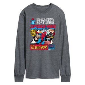 Men's - Marvel - Spider-Man He's Sensational Comic Long Sleeve Graphic T-Shirt - 1 of 3
