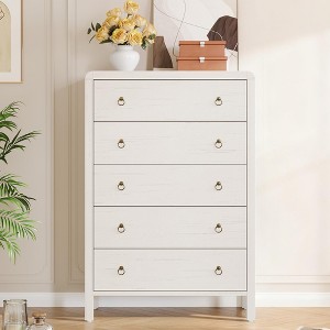 7 Drawer Dresser for Bedroom, Wooden Chest of Dressers for Deep Drawers, Modern Dressers Organizer with Round Handle,TV Stand - 1 of 4