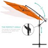 Best Choice Products 10ft Offset Hanging Outdoor Market Patio Umbrella w/ Easy Tilt Adjustment - 4 of 4