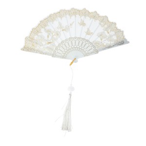 Unique Bargains Tassel Folding Fan 1 Pc - 1 of 4