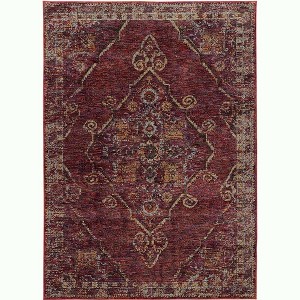Oriental Weavers Andorra 7135E Red/ Gold Indoor Area Rug - 3'3" x 5'2" - 1 of 1