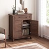 Farmhouse Sideboard Buffet Cabinet with 3-Tiers Adjustable Shelf, Kitchen Storage Cabinet, Bathroom, Entryway - 4 of 4
