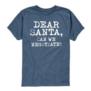 Boys' - Instant Message - Dear Santa Can We Negotiate Short Sleeve Graphic T-Shirt - 1 of 4