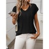 Women's Vest Cable Knit V - Neck Sleeveless Sweater Vest - 2 of 4