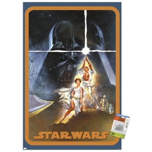 Trends International Star Wars: A New Hope - Galaxy Pose Unframed Wall Poster Prints - 1 of 4