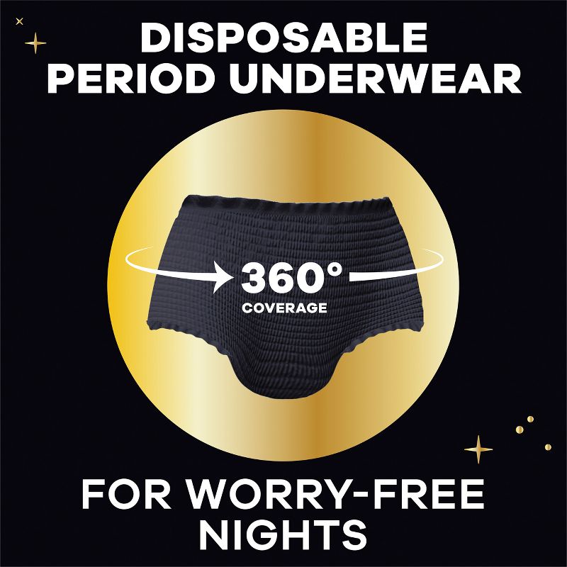Always ZZZ Overnight Period Underwear - S/M - 7ct, 6 of 13