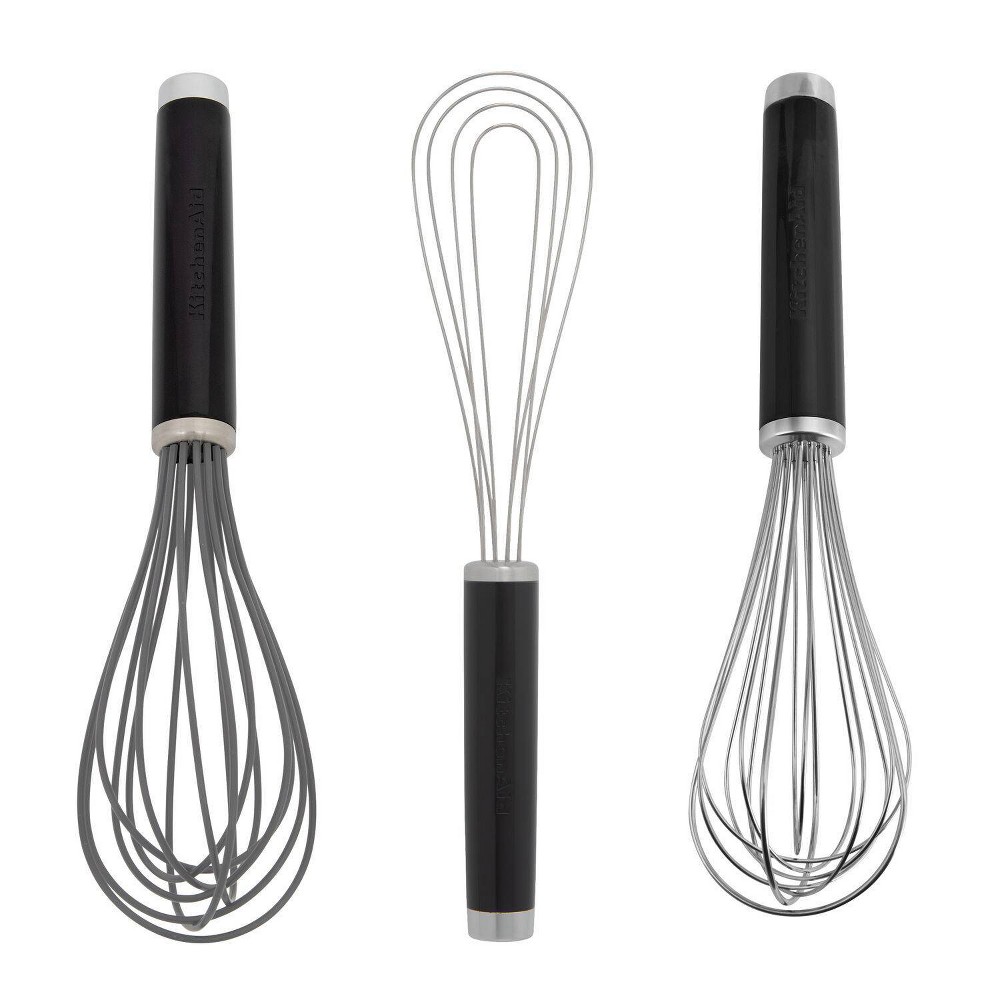 Photos - Other Accessories KitchenAid Set of 3 Classic Whisks 