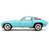 1966 Chevrolet Corvette Light Blue with Pink Tinted Windows "Pink Slips" Series 1/32 Diecast Model Car by Jada - 4 of 4