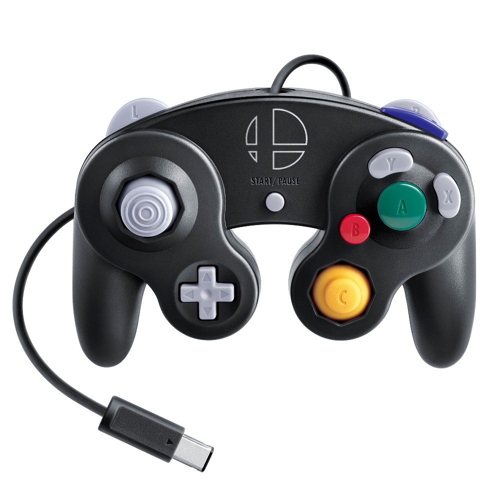 UPC 045496594213 product image for Nintendo GameCube Wired Controller - Super Smash Bros. Ultimate Edition, Black | upcitemdb.com