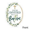 Big Dot of Happiness Baptism Elegant Cross - Shaped Fill-in Invitations - Religious Party Invitation Cards with Envelopes - Set of 12 - 2 of 4