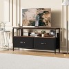 Jojoka 50 Inch TV Stand for Living Room, Dresser TV Stand for with 2 Drawers,Brown - 2 of 4
