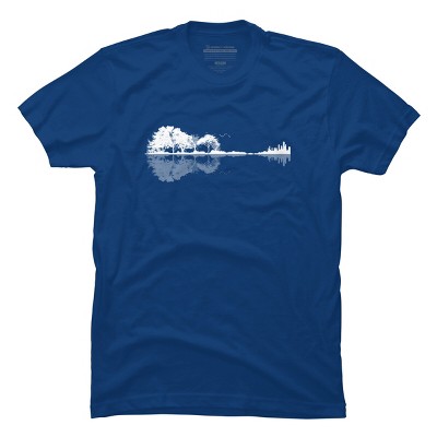 Men's Design By Humans Nature Guitar By Maryedenoa T-Shirt