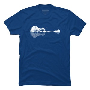 Men's Design By Humans Nature Guitar By Maryedenoa T-Shirt - 1 of 3