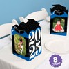 Big Dot of Happiness Blue 2025 Graduation Photo Holder Centerpieces, 4x6 Picture Display Box, Table Decoration Centerpiece for Grad Party Decor, 8 - 2 of 4