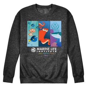 Men's - Disney - Marine Life Institute Graphic Fleece Sweatshirt - 1 of 4
