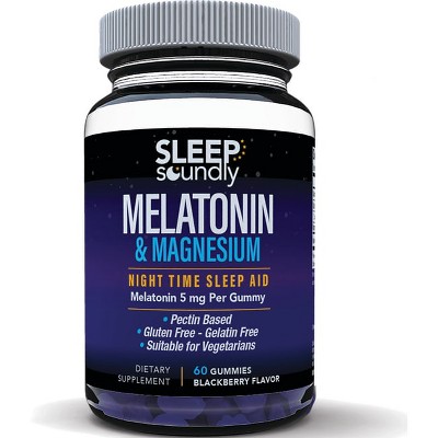 Windmill Health Products Melatonin & Magnesium Gummy - Blackberry 60 Gummies.