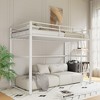 COMHOMA Metal Loft Bed Twin Size, Loft Bed Frame with Safety Guard Rails & Flat Ladder for Kids Teens Adults - 4 of 4