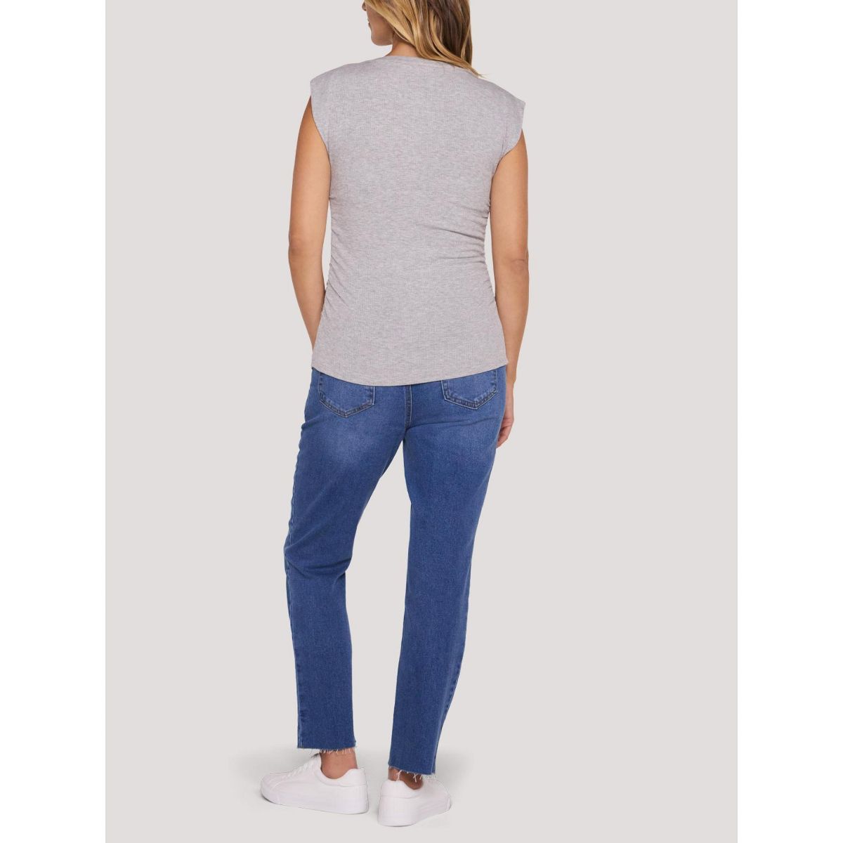 Women's Ruched Henley Muscle Tee | Motherhood Maternity - thumbnail 10