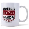 Elanze Designs Not Old Classic World's Best Grandpa White 11 Ounce Stoneware Coffee Mug - 2 of 2