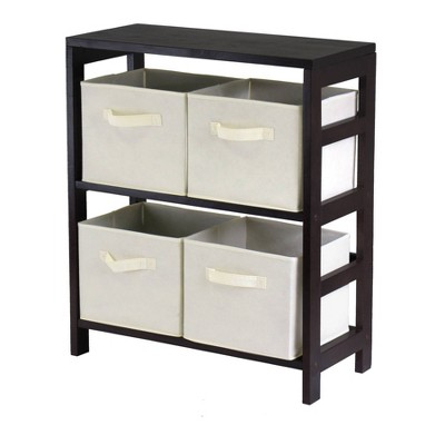 Decorative Storage Cabinets Espresso Brown - Winsome