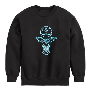 Boys' - Disney - The Nightmare Before Christmas Graphic Long Sleeve Fleece Sweatshirt - 1 of 4
