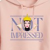 Women's - Disney Villains - Not Impressed Cropped Graphic Hoodie - 2 of 3