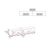 NicBex Floating TV Stand with 2-Shelf Entertainment Center with Open Storage for Living Room, Bedroom - 4 of 4