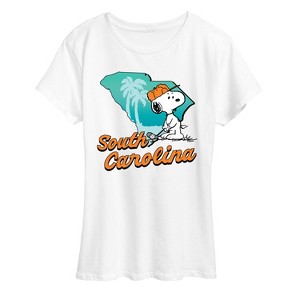 Women's - Peanuts - South Carolina Snoopy Short Sleeve Graphic T-Shirt - 1 of 4