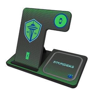 Keyscaper Seattle Sounders Linen 15-Watt 3 in 1 Charging Station - 1 of 4