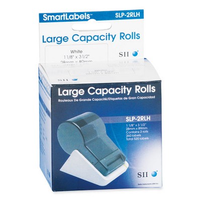 Avery SLP-2RLH Self-Adhesive Address Labels, 1.12" x 3.5", White, 260 Labels/Roll, 2 Rolls/Box