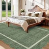 Scalloped Edge Area Rugs for Living Room Bedroom Modern Washable Rug Soft Non Slip Low Pile Carpet Home Decor - 2 of 4