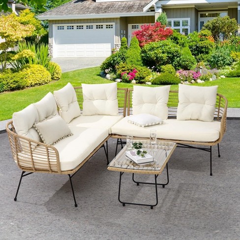 4 Pieces Patio Furniture Set