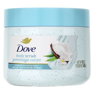 Dove Beauty Scrub - Tropical Coconut & Lime - 15 oz: Paraben-Free, Sulfate-Free, Vegan, Moisturizing