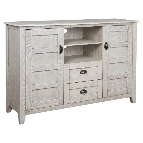 Rustic Chic Console Tv Stand For Tvs Up To 58 White Wash - Saracina Home :  Target