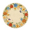 Modern Washable Area Rug, Soft Floral Floor Cover with Non Slip Backing, Low Pile Stain Resistant Floor Carpet for Living Room - 3 of 4