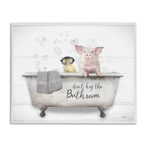 Stupell Industries Don't Hog Bathroom, 14" x 11" - 1 of 4
