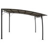 vidaXL Garden Sunshade Awning 9.8'x9.8'x7.4' Taupe - 3 of 4
