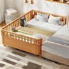GDFStudio Betsy Modern Pine Wood Kids Platform Bed with Detachable Handrail - 2 of 4