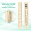 Unique Bargains Aluminum Alloy Rulers with Centimeters Millimeters Inches and Conversion Table 2 Pcs - 4 of 4