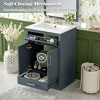 Bathroom Vanity Cabinet with Ceramic Sink, Freestanding Bathroom Cabinet with Tip-Out Drawer - ModernLuxe - 4 of 4