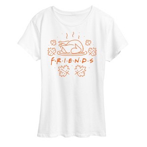 Women's - Friends - Thanksgiving Turkey Logo Short Sleeve Graphic T-Shirt - 1 of 4