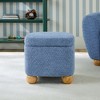 Walker Edison Contemporary Bouclé Upholstered Small Storage Ottoman - 4 of 4