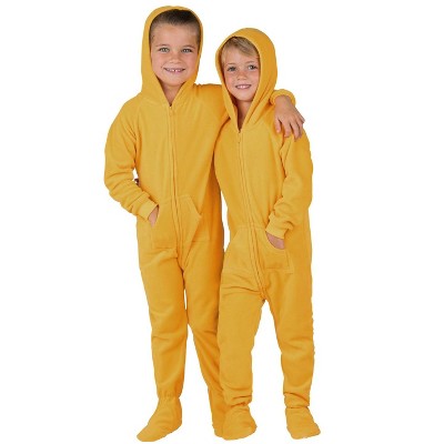 Family Matching Orange Hoodie Fleece One Piece