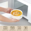 vancasso 4 Pieces Of Bowl, Porcelain Bowl, White Set, Round Bowl With Handles, 800ml, Also Can Be Used As Soup Plate - 4 of 4