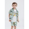 Disney Mickey Mouse Cotton Gauze Button Down Shirt, T-Shirt and Shorts 3 Piece Outfit Set Toddler Sizes (12 Months - 7-8) - 2 of 4