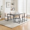 Modern Lounge Chair with Metal Base, Ergonomic Seat, High-Resilience Foam, Minimalist Design for Office, Living Room, or Bar Area-Coolbibila - 3 of 4