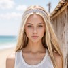 Unique Bargains Women's Flower Hairband 1 Set - 2 of 4
