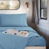 Nestl RV Queen Sheets, Super Soft 4PC Microfiber Sheet Set for Camper, Short Queen Sheets - 4 of 4
