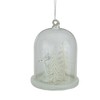 Northlight Winter Reindeer Under Glass Cloche Christmas Ornament - 4.25" - White - 3 of 4